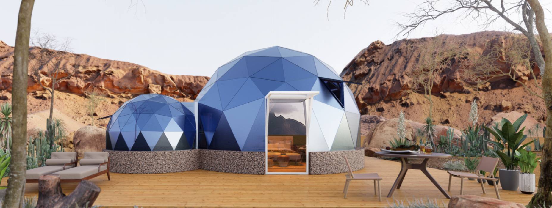 钦北区球形智能光伏玻璃星空房